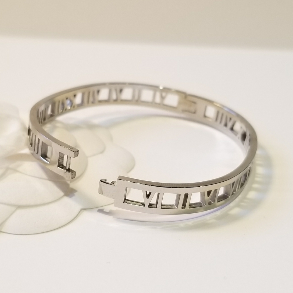 Trendy Stainless Steel Bangle Cuff Bracelet NEW - Picture 7 of 7